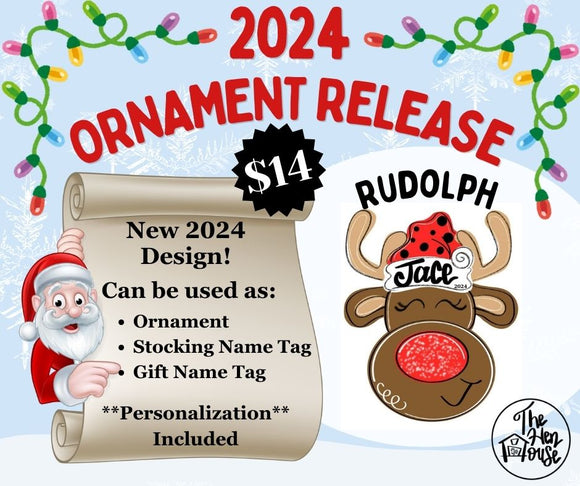 2024 Rudolph Ornament