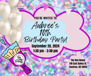 Aubree's 10th Birthday Party! **Saturday** September 28th @1:30pm