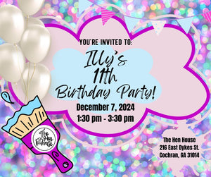 Illy's 11th Birthday Party! **Saturday** December 7th @1:30pm