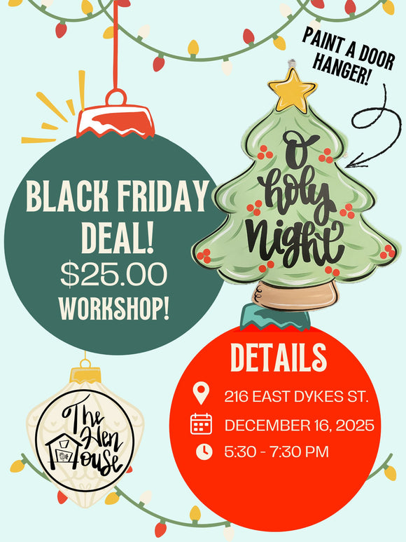 Christmas Tree Paint Party! December 16th @5:30