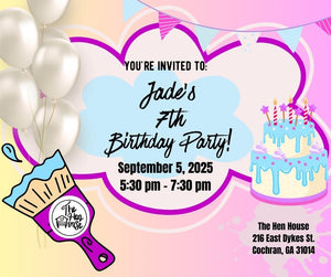 Jade's 7th Birthday Party! **Friday** September 5th @5:30pm